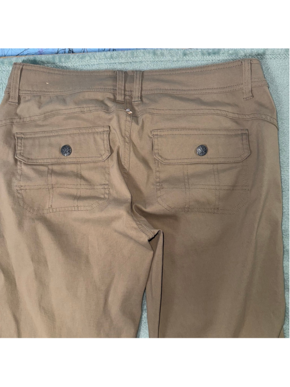 Prana Halle Pant Hiking Outdoor Tan Standard Fit Stretch Boot Size 8 Gorpcore - Picture 13 of 15